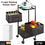 Metal High Qaulity Kitchen Trolley Kitchen Organizer Items And Kitchen Accessories Items For Kitchen Rack Square Design For Fruits Vegetable Onion Storage Kitchen Trolley With Wheels (4 Layer 3 Layer)