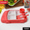 Kids Car Shaped Plates Cup Lunch Box Dinnerware Set (4 Pcs Set 1000 Ml Lunch Box)