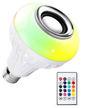 1363 Wireless Bluetooth Sensor 12w Music Multicolor Led Bulb With Remote Controller