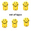 604 Plastic Self-adhesive Smiley Face Hooks 1 Kg Load Capacity (6pcs)
