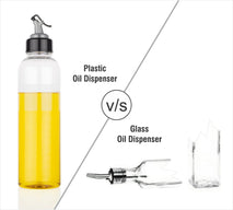 2138  1ltr Oil Dispenserwith Lid - Clear Drip Free Spout Controlled Use
